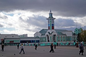 zegar przy stacji Nowosybirsk